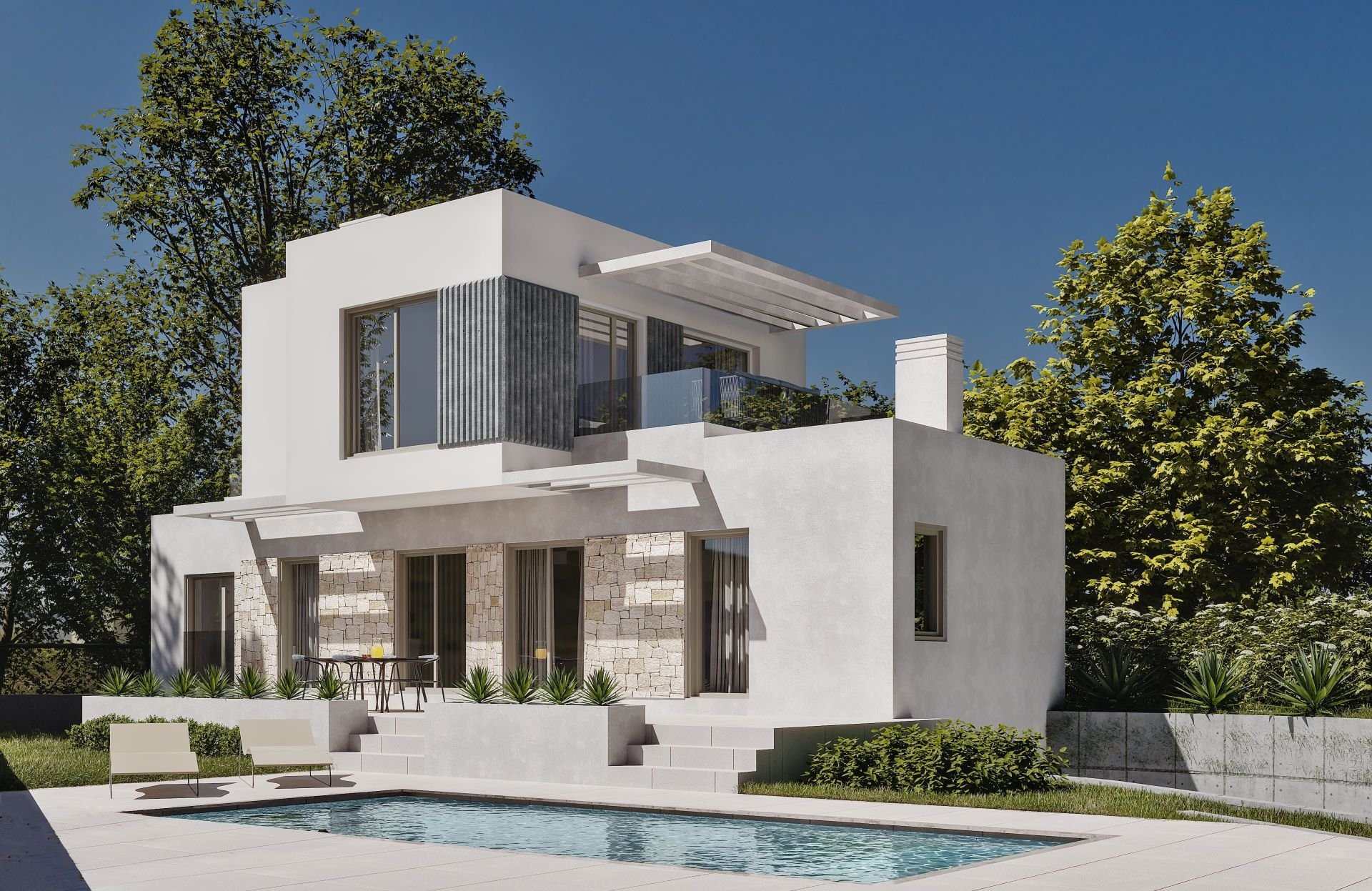 Дом в Финестрат, Аликанте, Испания 4 спальни, 262м2 №95626