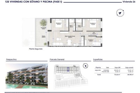 Wohnung zum Verkauf in San Pedro del Pinatar, Murcia, Spanien 3 Schlafzimmer, 78 m2 Nr. 144607 - Foto 25