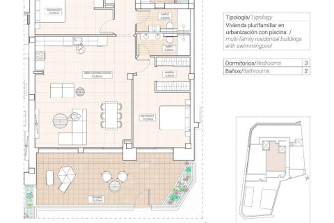 Huoneisto myytävänä Hondon De Las Nieves, Alicante, Espanja, 3 makuuhuonetta, 127 m2 No. 171546 - kuva 9