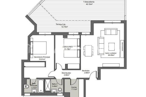 Ático en venta en Vélez-Málaga, Málaga, España 2 dormitorios, 104 m2 No. 107058 - foto 4