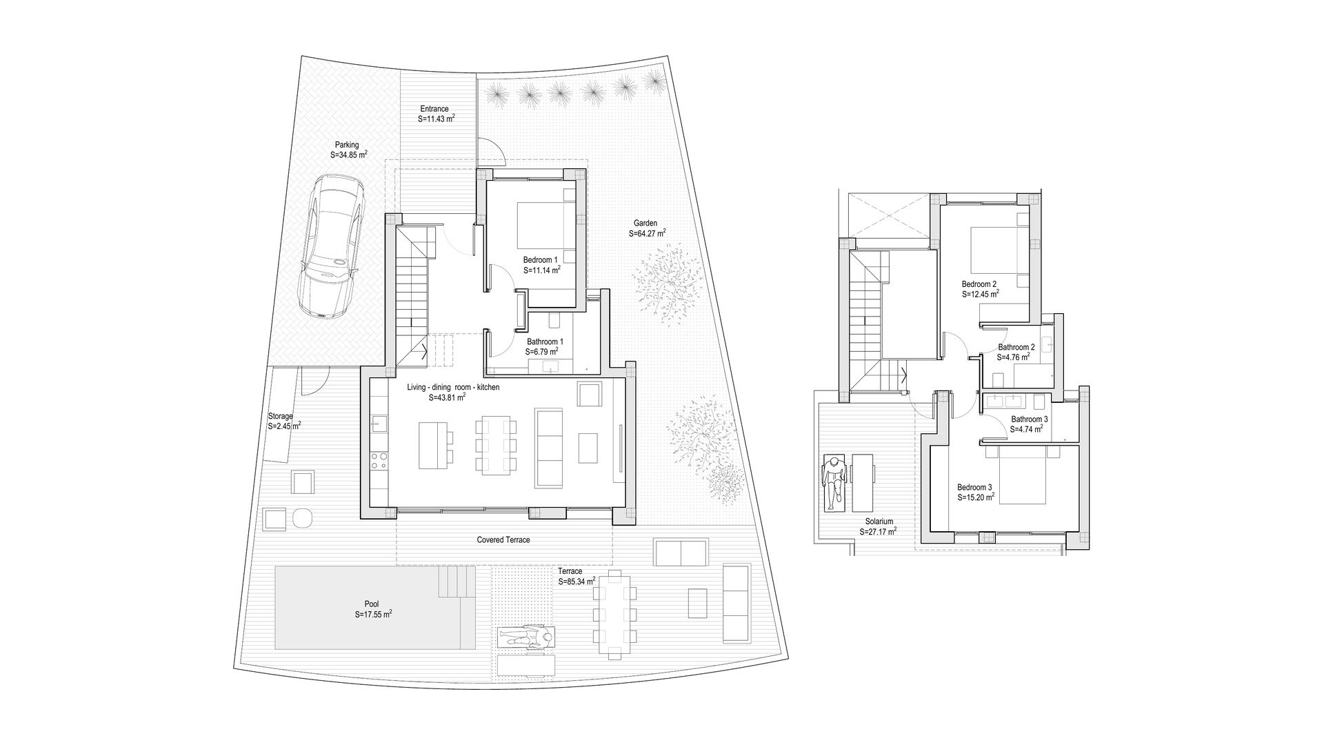 Вилла в VILLAS VISTA 12, Испании 3 спальни, 356.59м2 №178355
