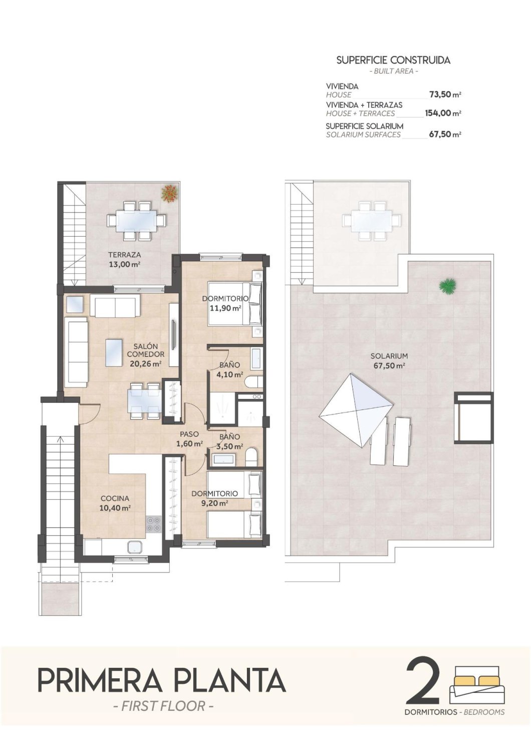 Bungalow w San Miguel de Salinas, Alicante, Hiszpania 2 sypialnie, 73 mkw. nr 134072