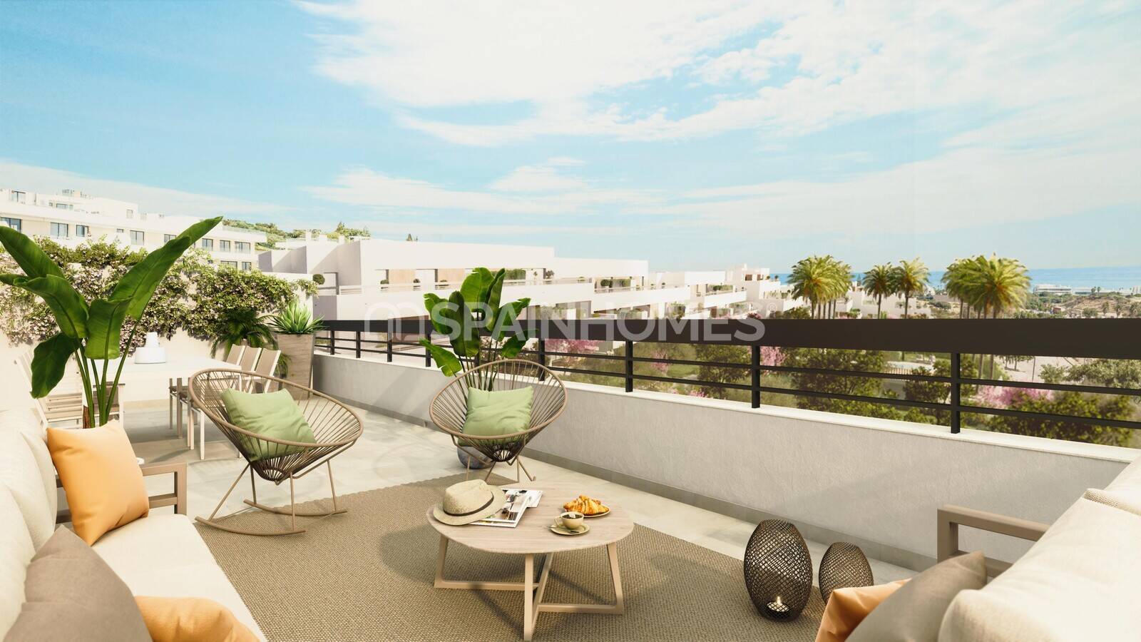 Penthauss Estepona, Malaga, Spānijā 2 istabas, 98 m2 Nr. 168004