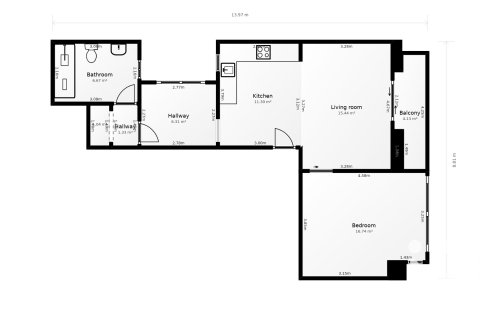 Lägenhet till salu i Sitges, Barcelona, Spanien 1 sovrum, 64 kvm. Nr. 152814 - foto 24