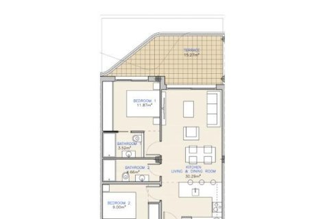 Huoneisto myytävänä Los Alcazares, Murcia, Espanja, 2 makuuhuonetta, 68 m2 No. 137618 - kuva 15
