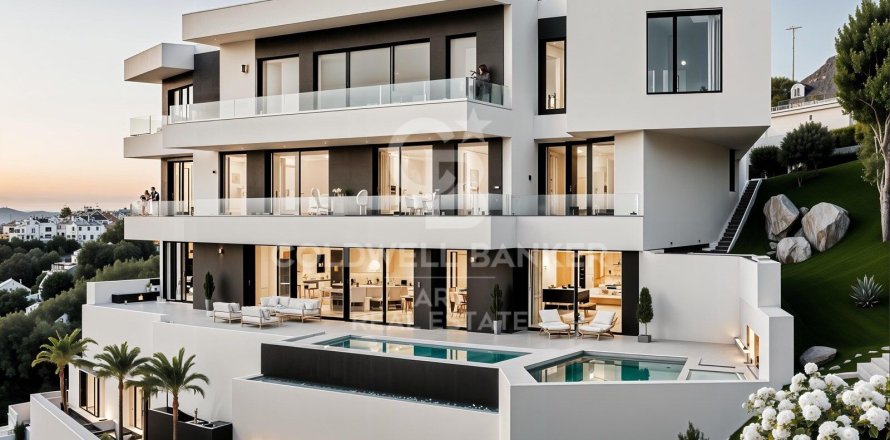 Huvila Mijas, Malaga, Espanja 5 makuuhuonetta, 550 m2 No. 157392