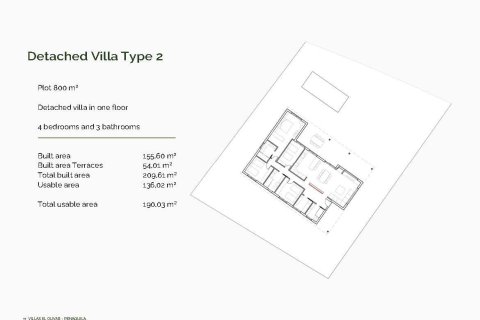 Villa en venta en Penaguila, Alicante, España 4 dormitorios, 155 m2 No. 170598 - foto 10