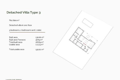 Villa till salu i Penaguila, Alicante, Spanien 3 sovrum, 130 kvm. Nr. 170597 - foto 10