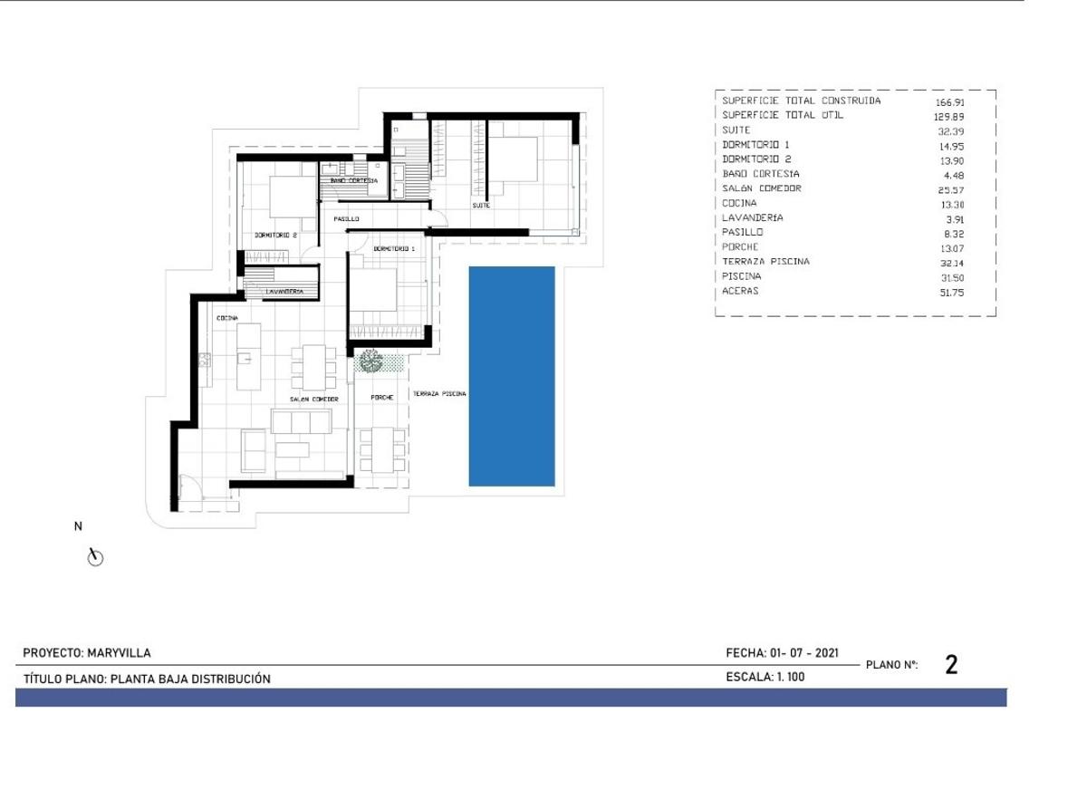 Villa i Calpe, Alicante, Spanien 3 sovrum, 167 kvm. Nr. 80786