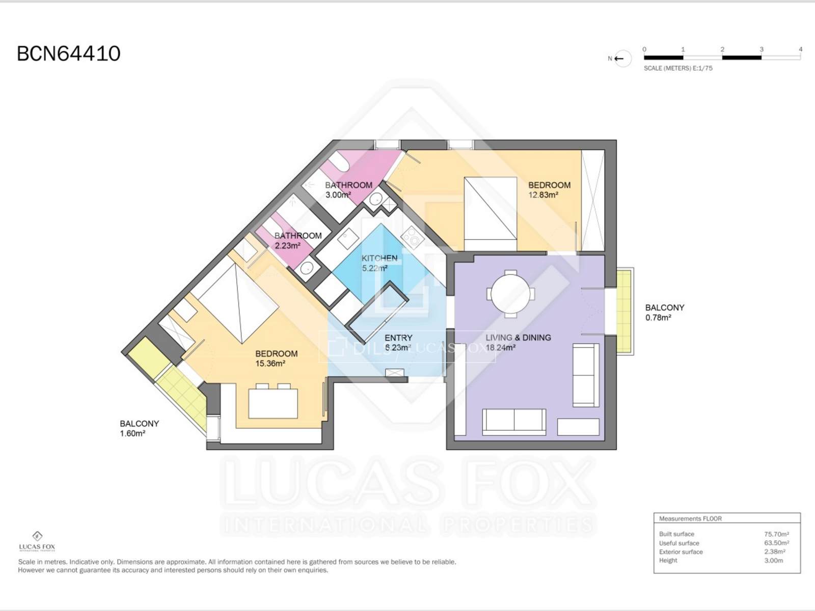 Apartament w Barcelona, Hiszpania 2 sypialnie, 80 mkw. nr 150266