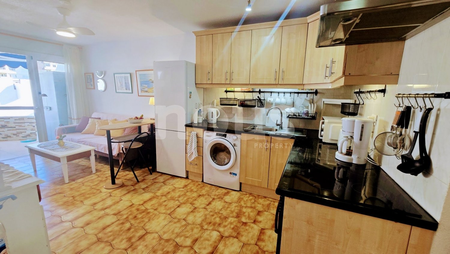 Huoneisto Los Cristianos, Tenerife, Espanja 2 makuuhuonetta, 46 m2 No. 155429