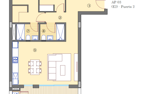 Apartment for sale in Mutxamel, Alicante, Spain 3 bedrooms, 115 sq.m. No. 195836 - photo 26