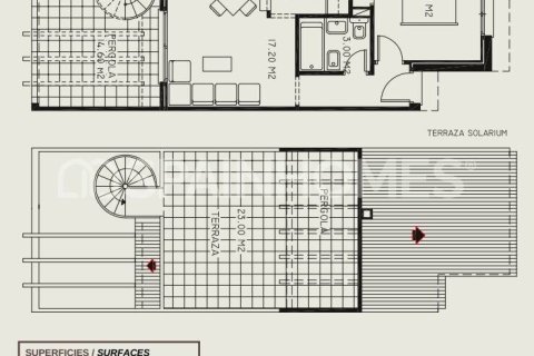 Penthouse w Calpe, Alicante, Hiszpania 1 sypialnia, 40 mkw. nr 147633 – zdjęcie 22