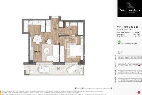 Apartment à vendre à La Sagrera, Barcelona, Espagne, 1 chambre, 52 m2 No. 150508 - photo 16