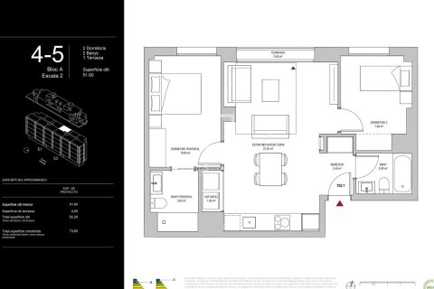Apartament w Barcelona, Hiszpania 2 sypialnie, 67 mkw. nr 194301 – zdjęcie 20
