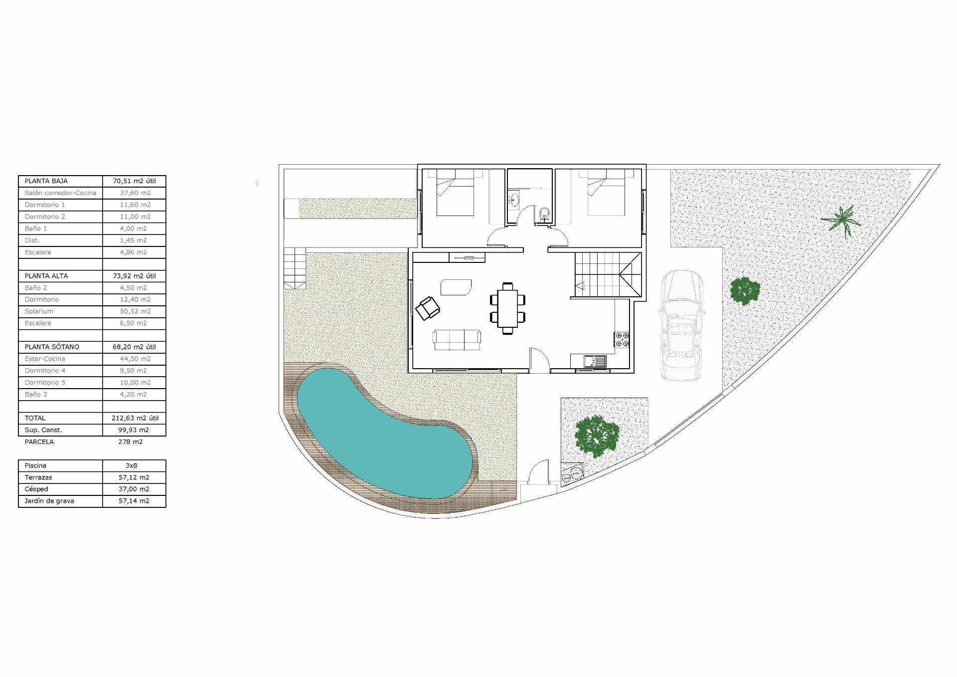 Villa Ciudad Quesada, Alicante, Spānijā 5 istabas, 229 m2 Nr. 195413