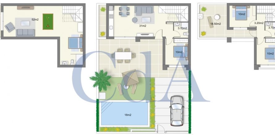 Villa Benijofar, Alicante, Espagne 3 chambres, 170 m2 No. 73970