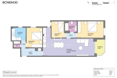 Apartamento en venta en Barcelona, España 4 dormitorios, 88 m2 No. 168324 - foto 23
