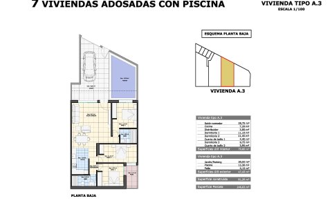 Bungalow till salu i Pilar de la Horadada, Alicante, Spanien 3 sovrum, 91 kvm. Nr. 171331 - foto 9