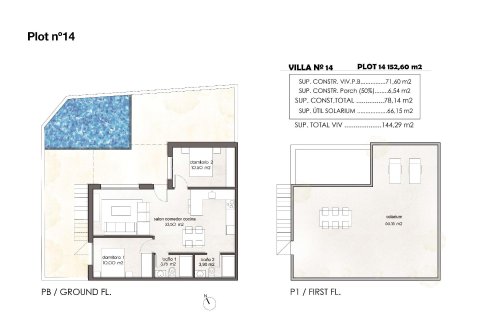 Villa en venta en Pilar de la Horadada, Alicante, España 2 dormitorios, 71 m2 No. 170460 - foto 7