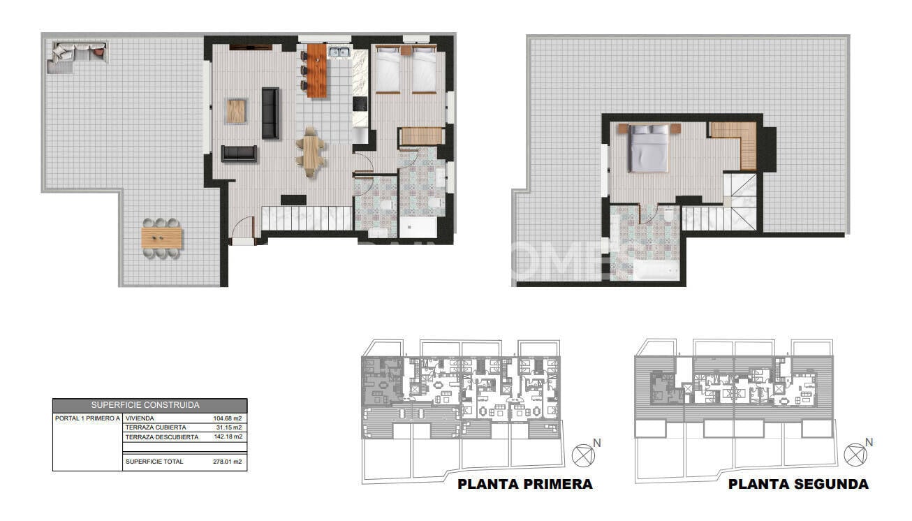 Пентхаус в Касарес, Малага, Испания 2 спальни, 95м2 №161093
