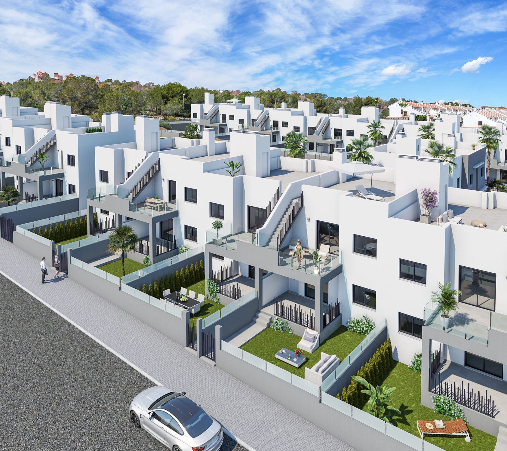 Bungalow i San Miguel de Salinas, Alicante, Spanien 2 sovrum, 73 kvm. Nr. 136275