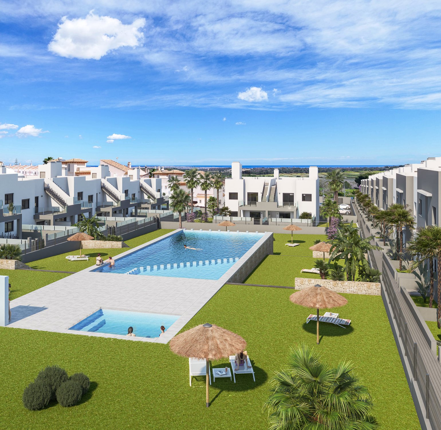 Bungalow i San Miguel de Salinas, Alicante, Spanien 2 sovrum, 73 kvm. Nr. 136275