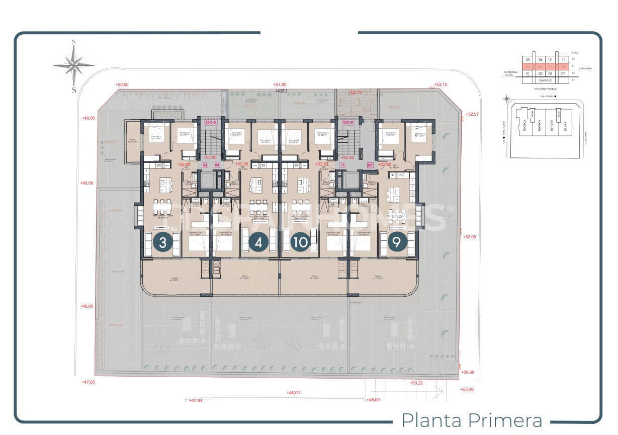 Penthäuser in Benijofar, Alicante, Spanien 3 Schlafzimmer, 86 m2 Nr. 155499