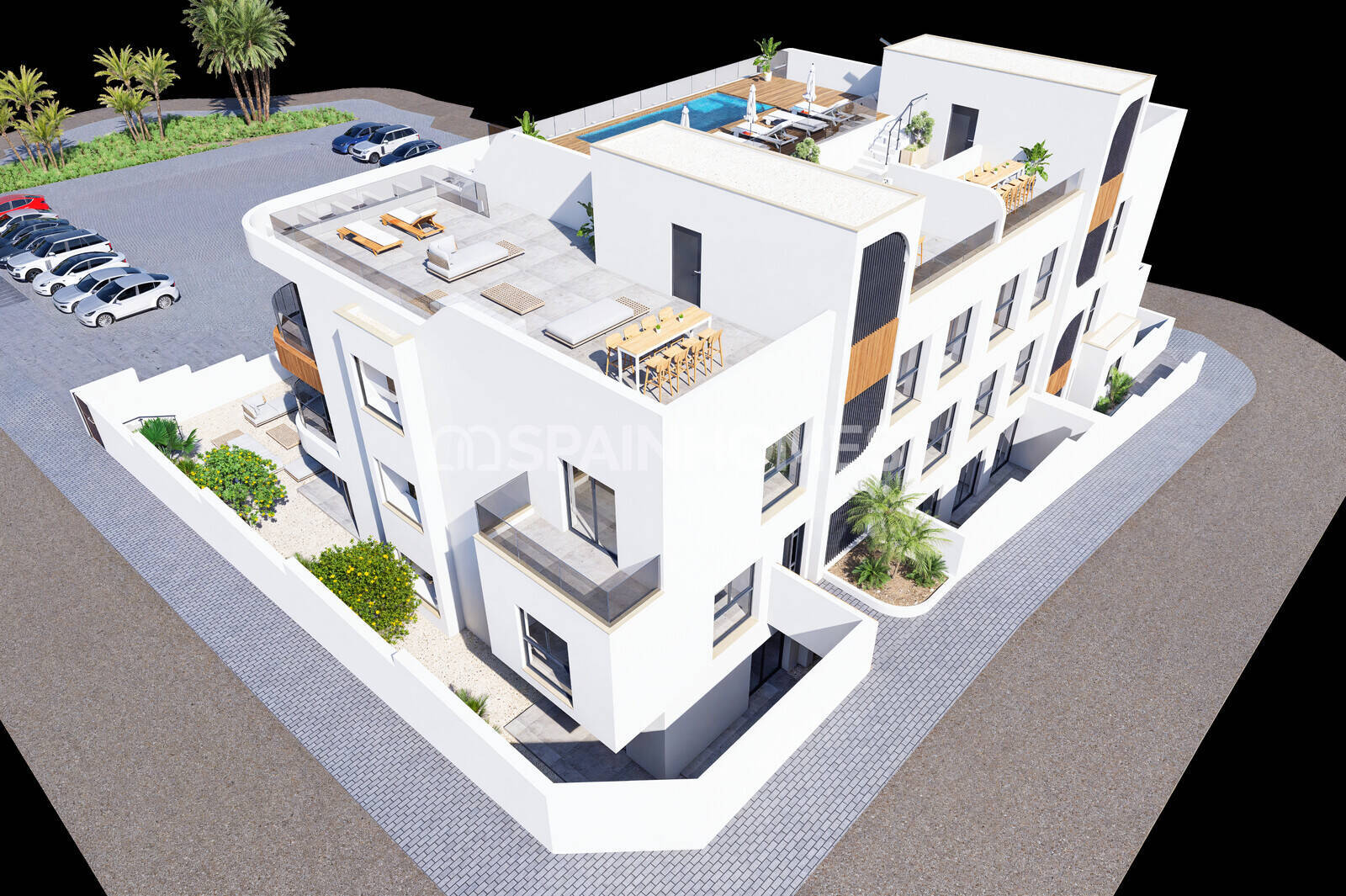 Penthäuser in Benijofar, Alicante, Spanien 3 Schlafzimmer, 86 m2 Nr. 155499
