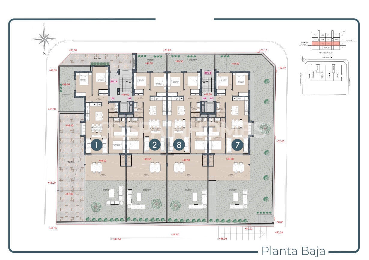 Penthäuser in Benijofar, Alicante, Spanien 3 Schlafzimmer, 86 m2 Nr. 155499