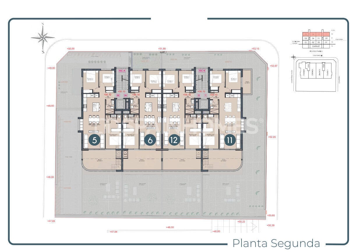 Penthäuser in Benijofar, Alicante, Spanien 3 Schlafzimmer, 86 m2 Nr. 155499