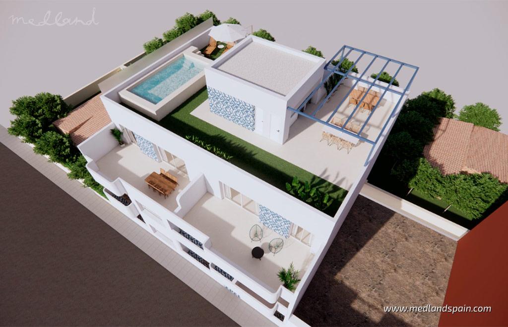 Apartament w Torre de la Horadada, Alicante, Hiszpania 2 sypialnie, 73 mkw. nr 148500