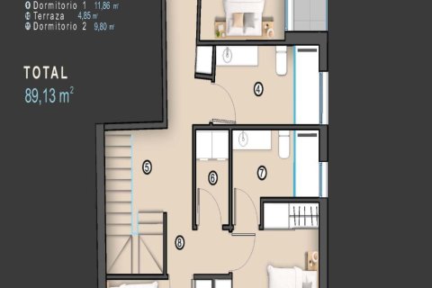 Huoneisto myytävänä Torrevieja, Alicante, Espanja, 3 makuuhuonetta, 124 m2 No. 161226 - kuva 16