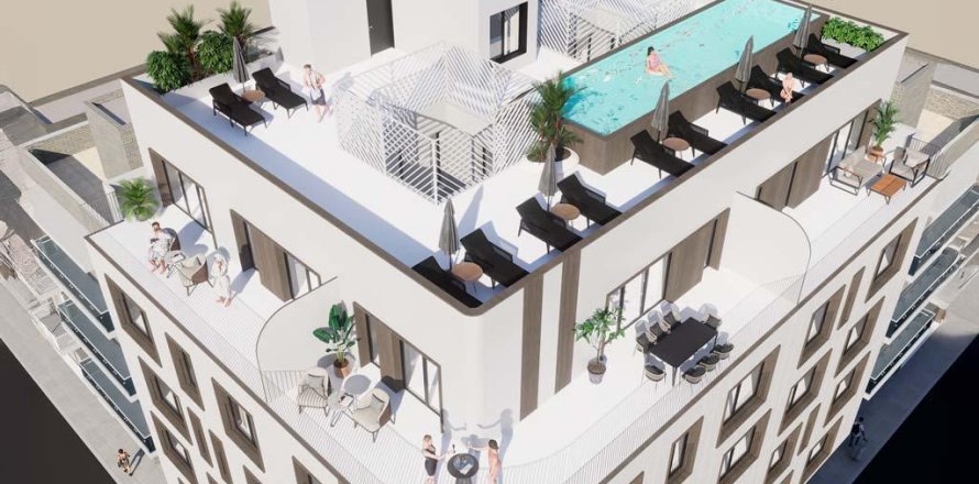 Lägenhet Torrevieja, Alicante, Spanien 2 sovrum, 54 kvm. Nr. 139066
