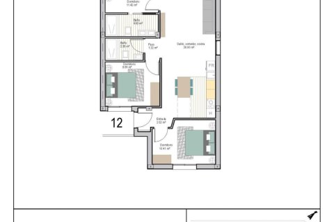 Lägenhet till salu i Torre-Pacheco, Murcia, Spanien 3 sovrum, 86 kvm. Nr. 161260 - foto 22