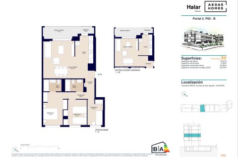 Wohnung zum Verkauf in Alicante, Spanien 3 Schlafzimmer, 98 m2 Nr. 176361 - Foto 15