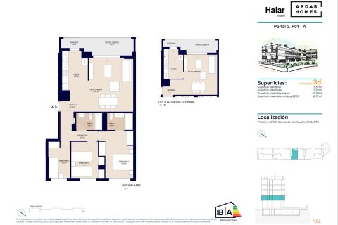 Wohnung zum Verkauf in Alicante, Spanien 3 Schlafzimmer, 98 m2 Nr. 176361 - Foto 14