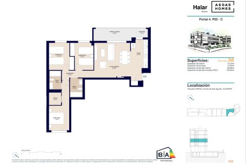 Wohnung zum Verkauf in Alicante, Spanien 3 Schlafzimmer, 98 m2 Nr. 176361 - Foto 20