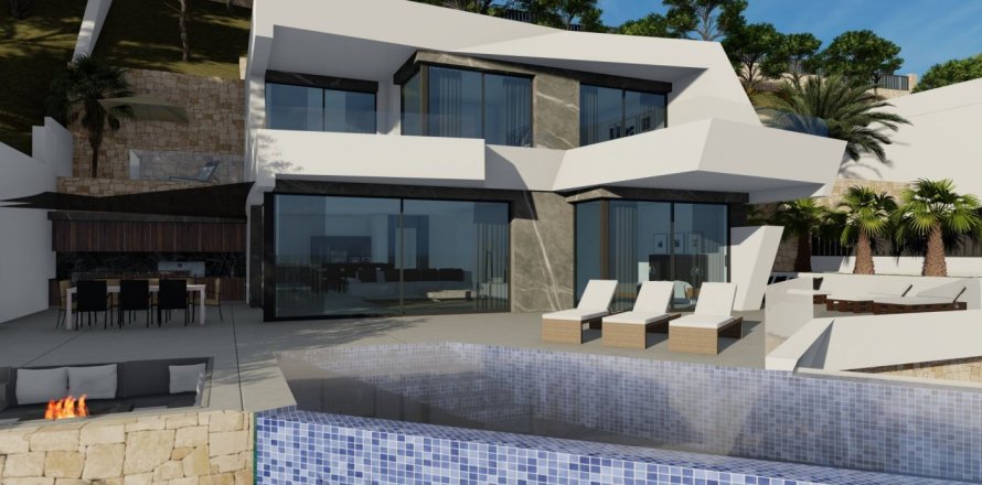Villa i Calpe, Alicante, Spanien 4 sovrum, 489 kvm. Nr. 171617