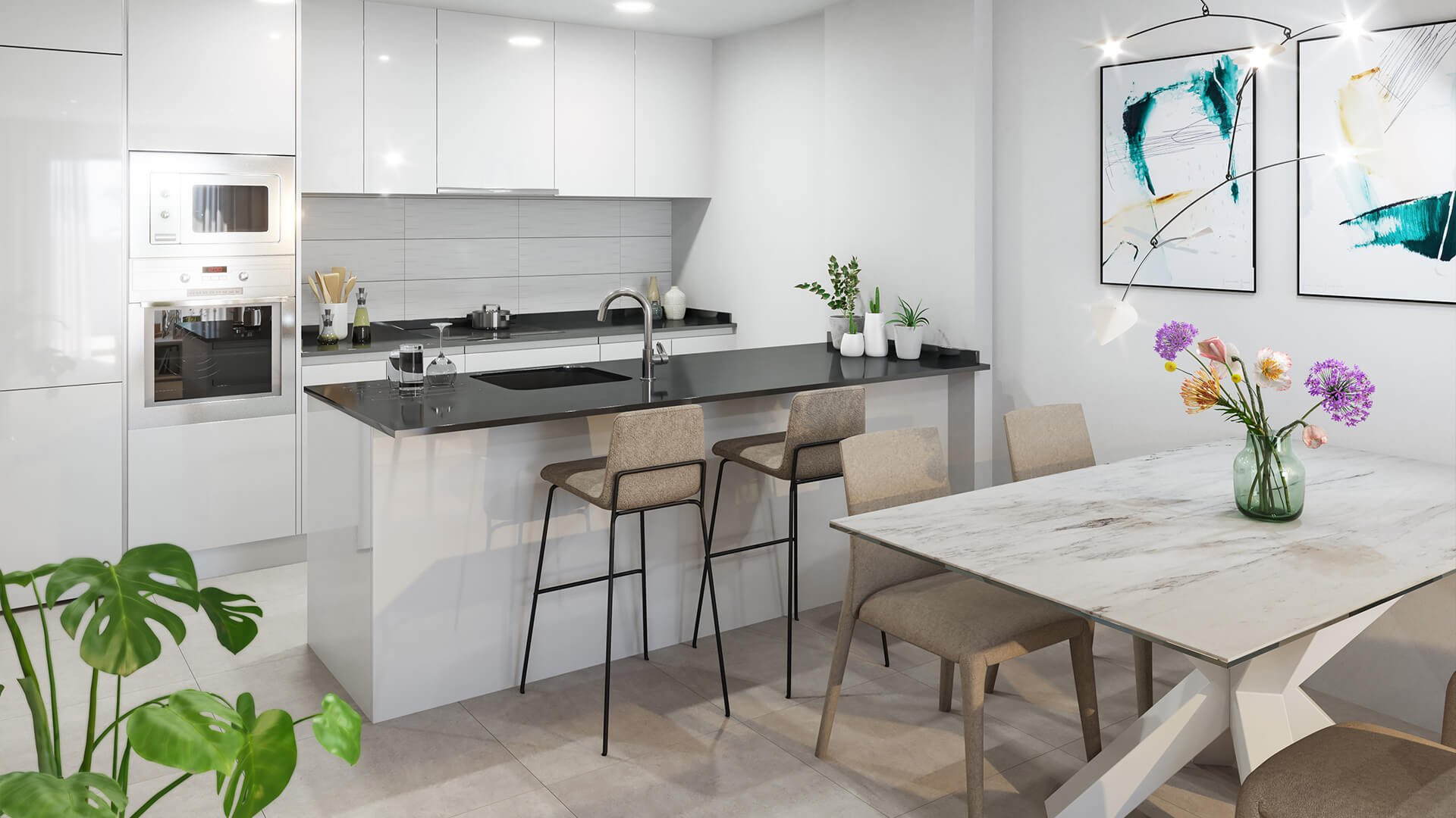 Bungalow i Villas Joblan 2, San Pedro del Pinatar, Murcia, Spanien 1 sovrum, 53.9 kvm. Nr. 148436