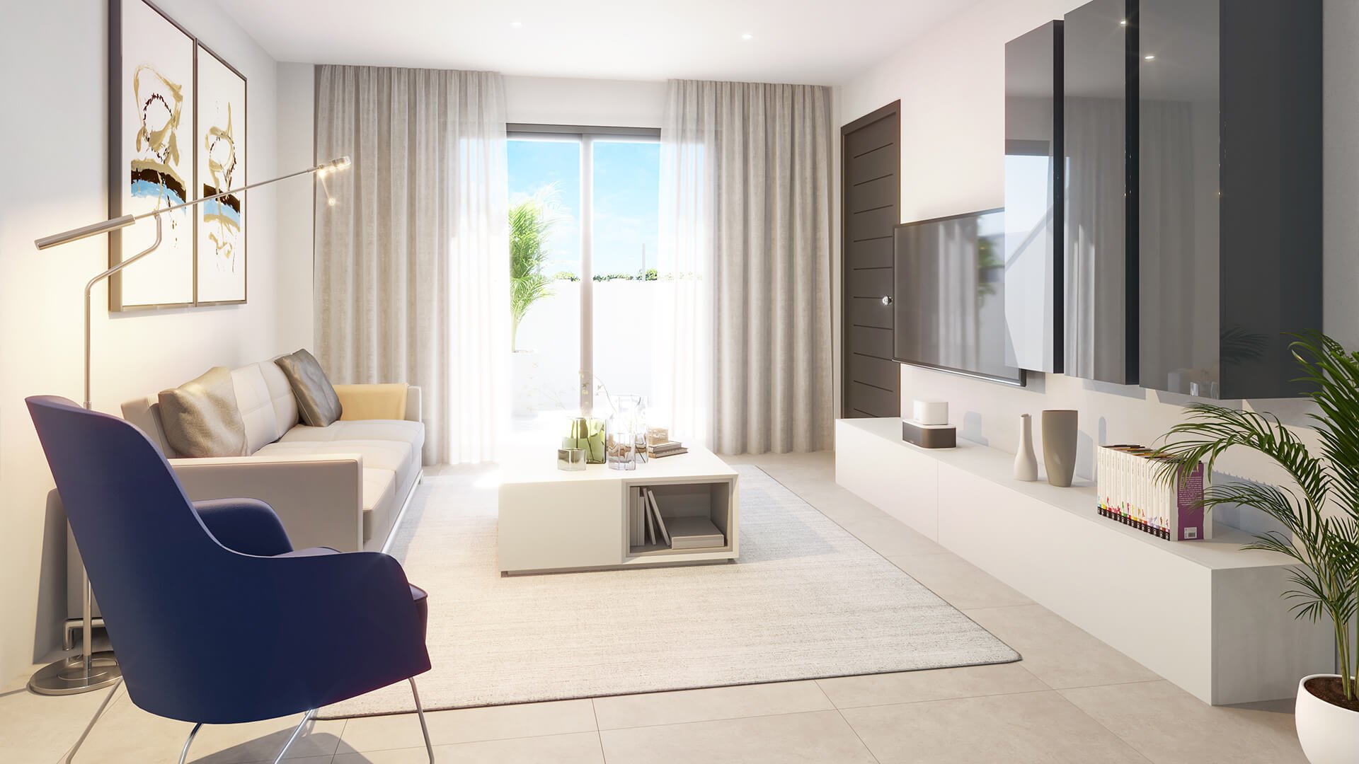Bungalow i Villas Joblan 2, San Pedro del Pinatar, Murcia, Spanien 1 sovrum, 53.9 kvm. Nr. 148436