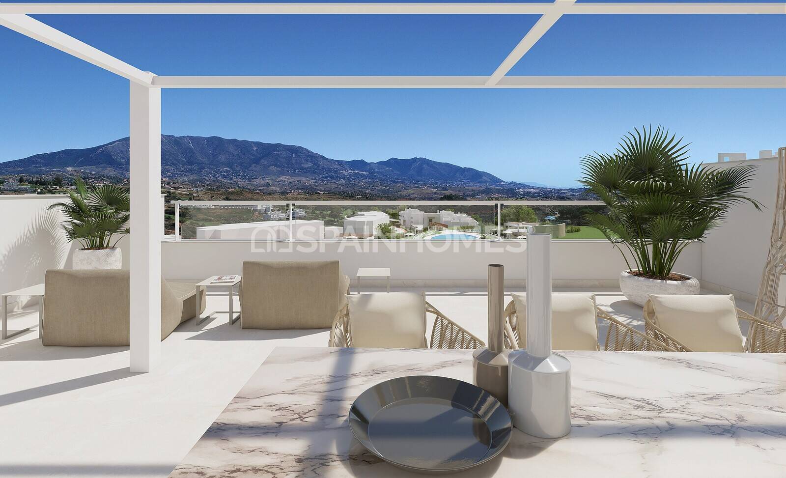 Apartment in Mijas, Malaga, Spain 2 bedrooms, 88 sq.m. No. 104414
