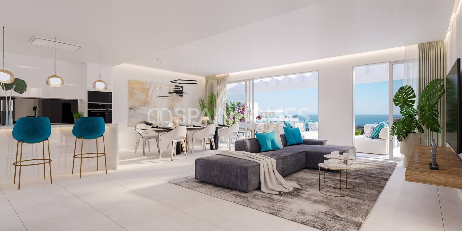 Kattohuoneisto Mijas, Malaga, Espanja 3 makuuhuonetta, 82 m2 No. 108124