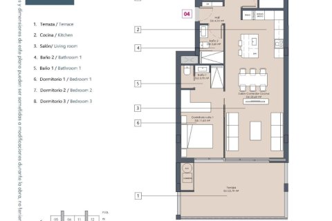 Wohnung zum Verkauf in Benijofar, Alicante, Spanien 3 Schlafzimmer, 84 m2 Nr. 177413 - Foto 6