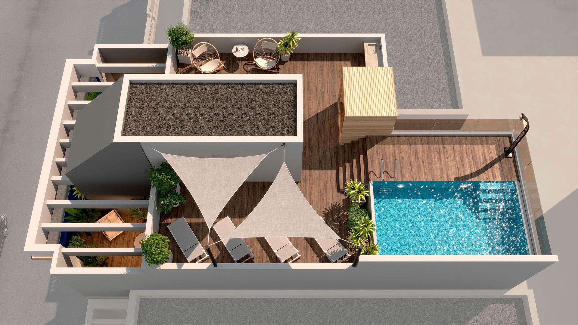 Wohnung in Torrevieja, Alicante, Spanien 1 Schlafzimmer, 75 m2 Nr. 135280