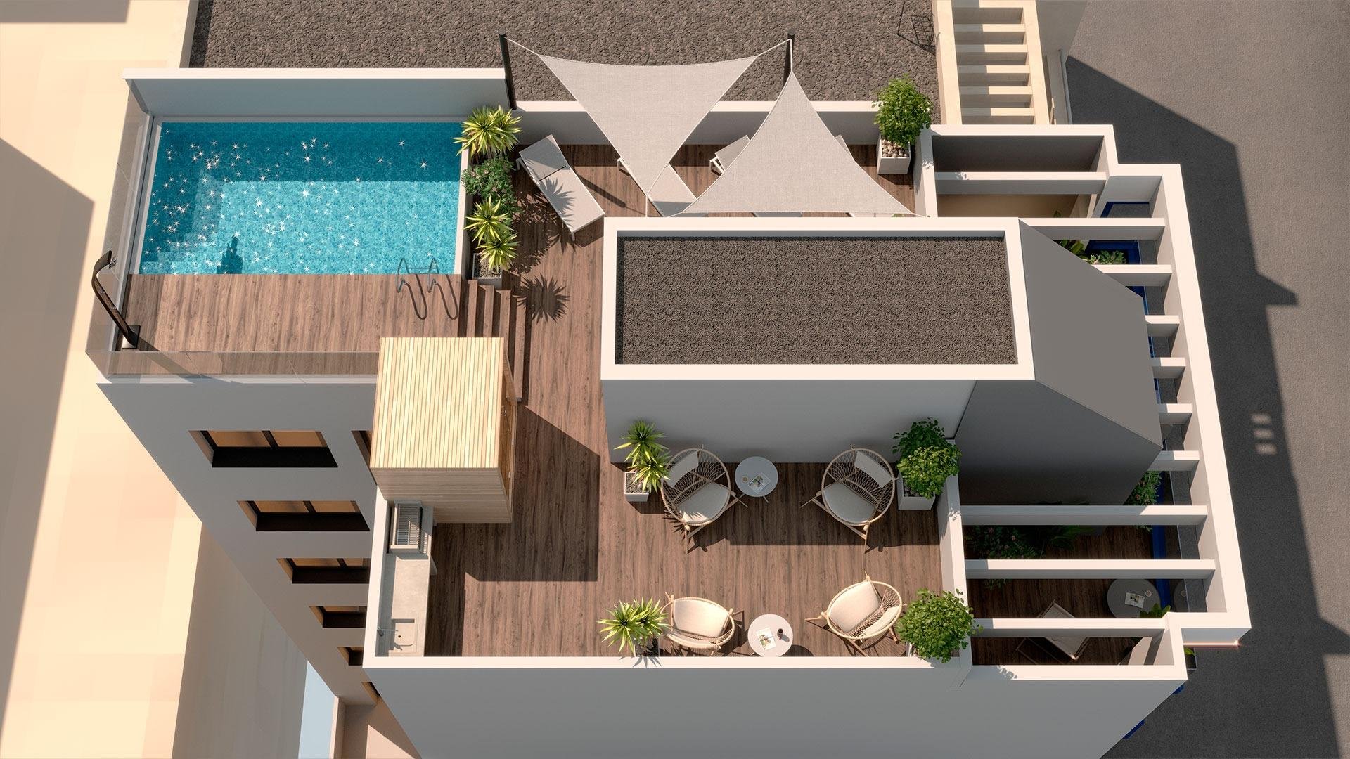 Wohnung in Torrevieja, Alicante, Spanien 1 Schlafzimmer, 75 m2 Nr. 135280