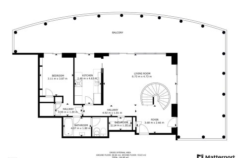 Lägenhet till salu i Barcelona, Spanien 2 sovrum, 145 kvm. Nr. 154584 - foto 24