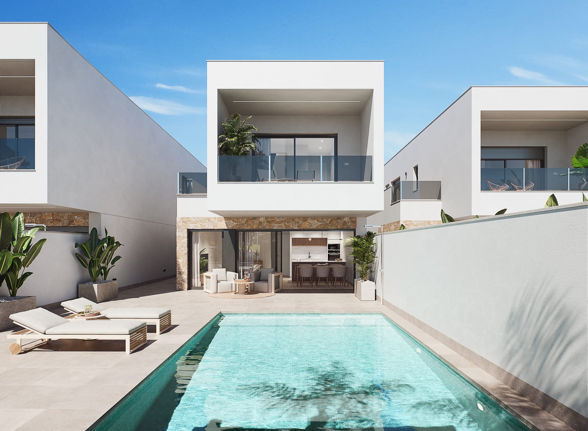 Villa en San Pedro del Pinatar, Murcia, España 3 dormitorios, 112 m2 No. 151147