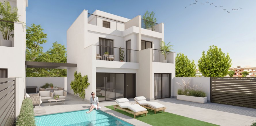 Villa Los Alcázares, Murcia, España 3 dormitorios, 118 m2 No. 113316