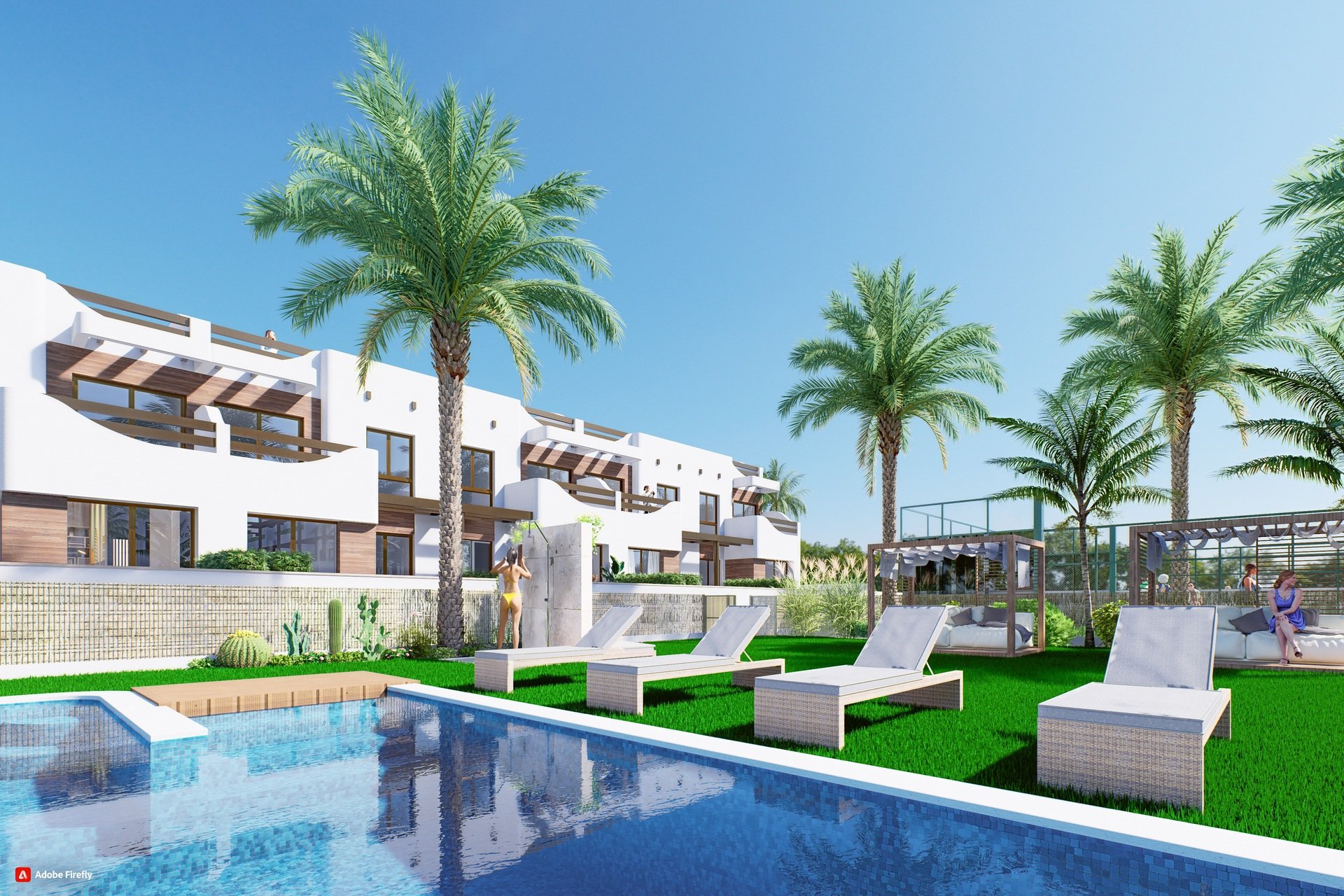 Bungalowi Torre de la Horadada, Alicante, Espanja 2 makuuhuonetta, 109 m2 No. 134628